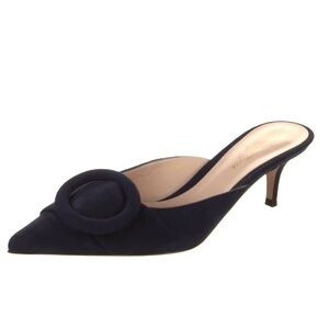 🆕 Gianvito Rossi Portofino Pumps Mules Black Suede